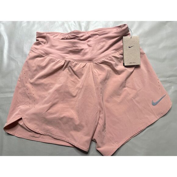 NIKE Women’s small Eclipse 5” Brief Lined Running Shorts CZ9568 601 Pale Pink - Picture 7 of 11